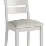 Modern Country Stone Grey Dining Chair Grey Boucle