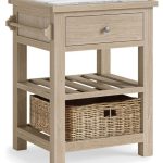 Modern Country Oak Small Kitchen Island