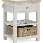 Modern Country Stone Grey Small Kitchen Island