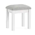 Bordeaux White Stool