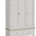 Modern Country Stone Grey Triple Wardrobe