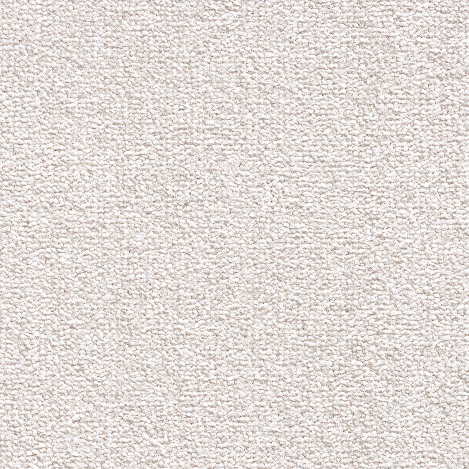 Close-up of a cream-colored textured carpet with looped fibers.