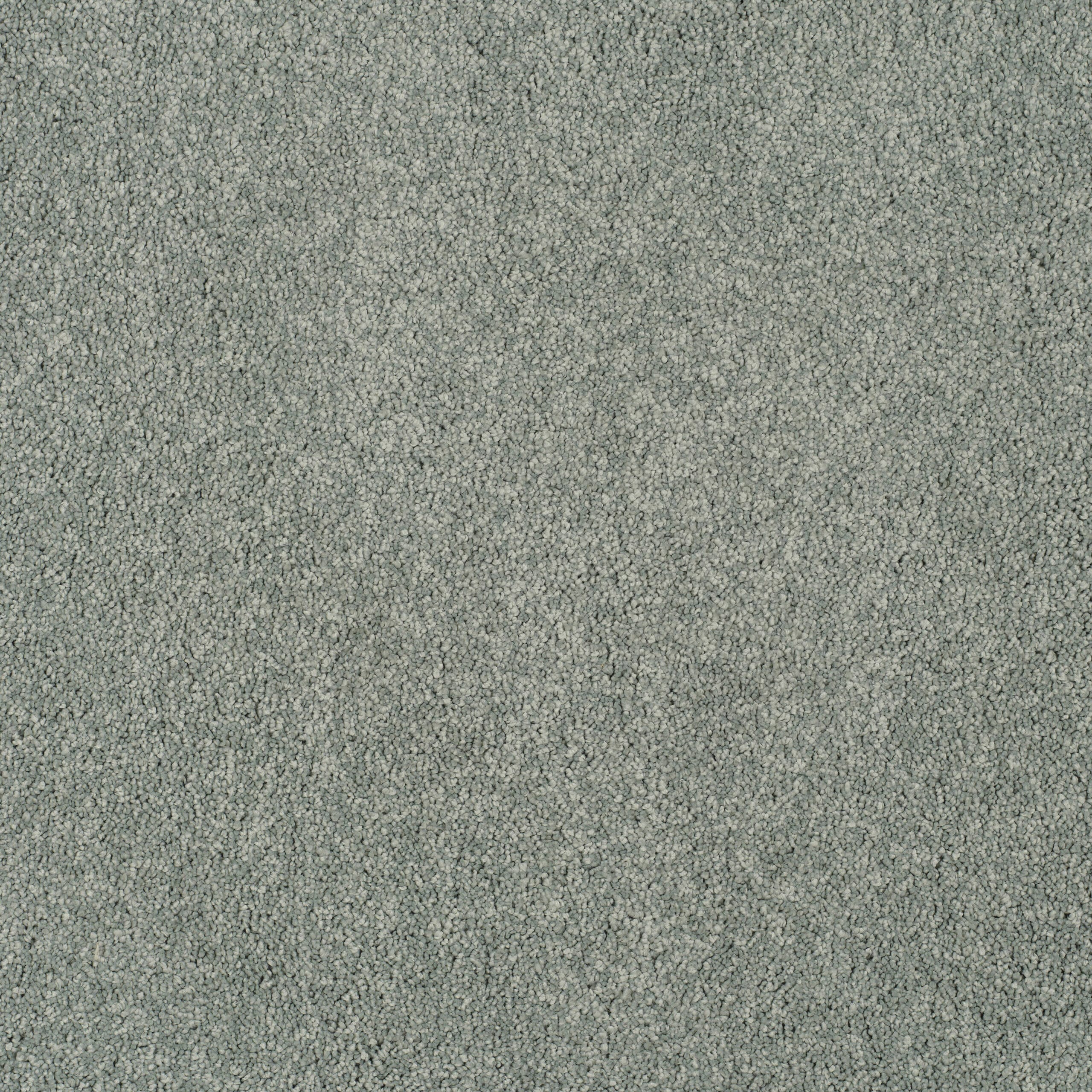 Close-up view of light gray carpet fibers showing a textured surface