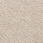 Close-up of a light beige carpet with dense, looped fibers