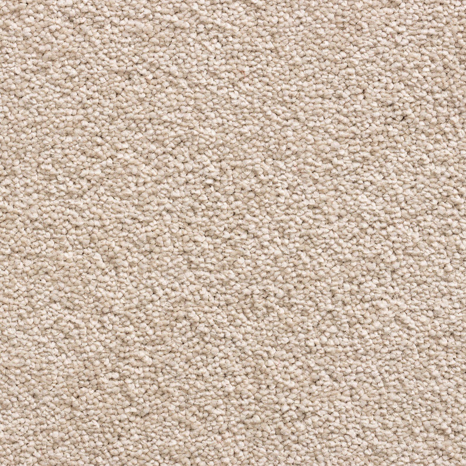 Beige plush carpet close-up showing soft textured fibers.